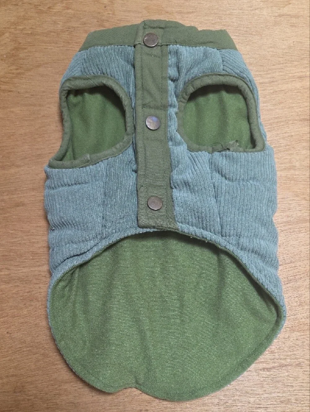 Light Olive Ribbed Pet Vest SZ S